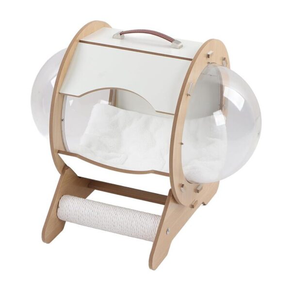 luxury wooden space capsule cat (2)