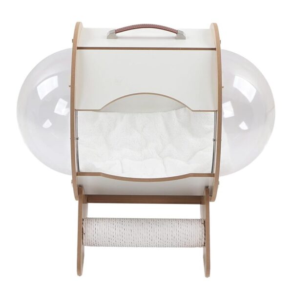 luxury wooden space capsule cat (3)