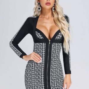 orelia bandage mini dress 1