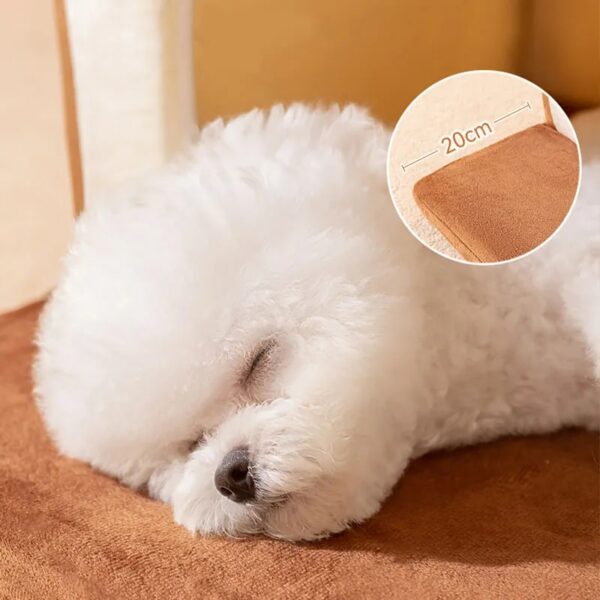 supportive warm detachable dog & cat house bed 15