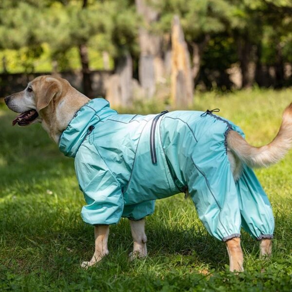 waterproof adjustable raincoat for large dog 5001