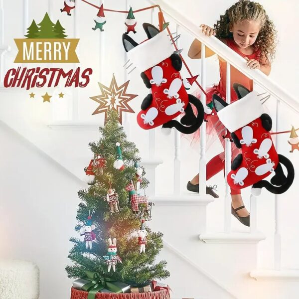 cat christmas stocking 1