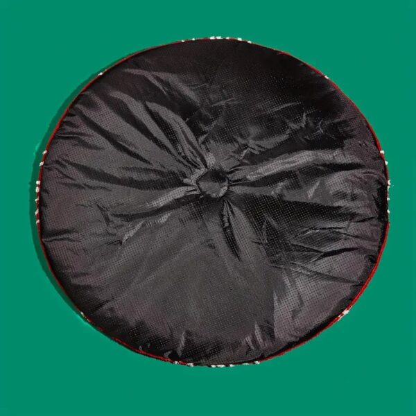 christmas jacquard weave snowflake round pet mat 4