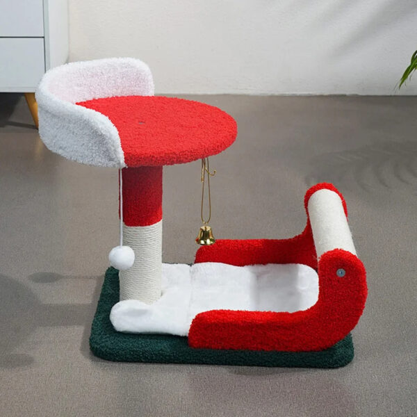 christmas sled cat tree 2