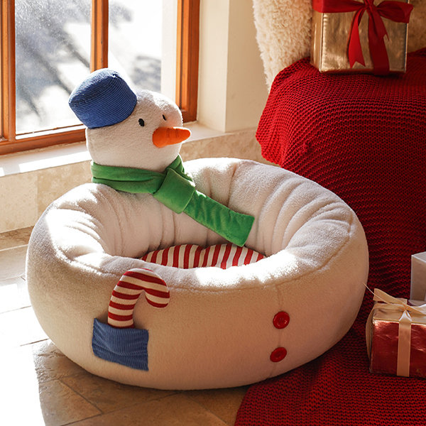 christmas snowman pet bed 5