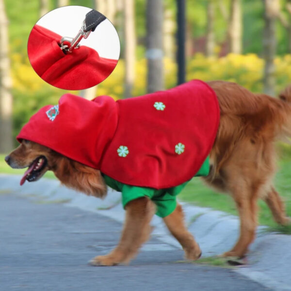 christmas two piece cloak set for dogs 2