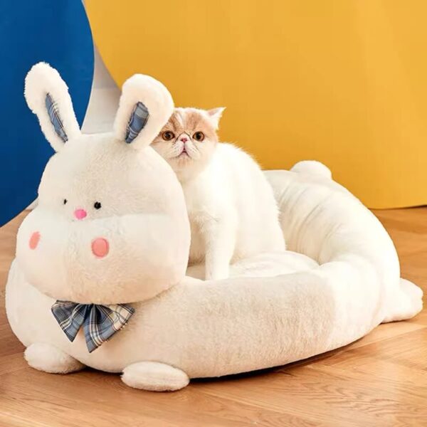 cute animal shape winter large space warm pet bed 2