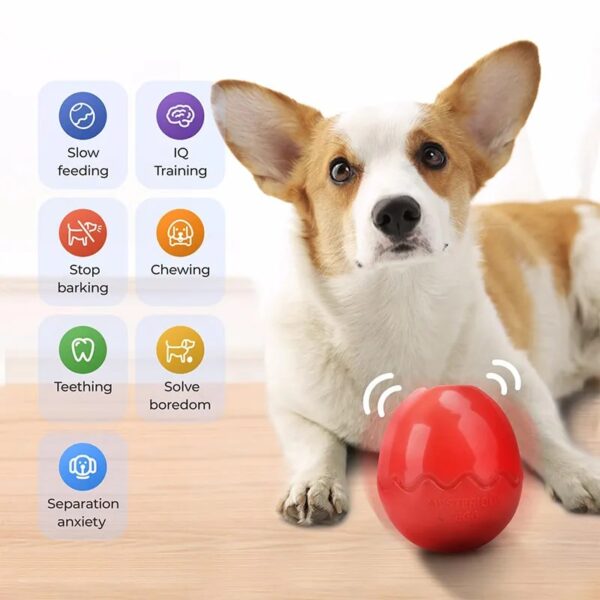 egg shape slow feeder dog chew toy 4