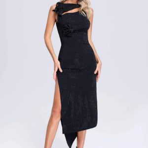 eliana crystal embellished bandage midi dress 1 eliana crystal embellished bandage midi dress 1