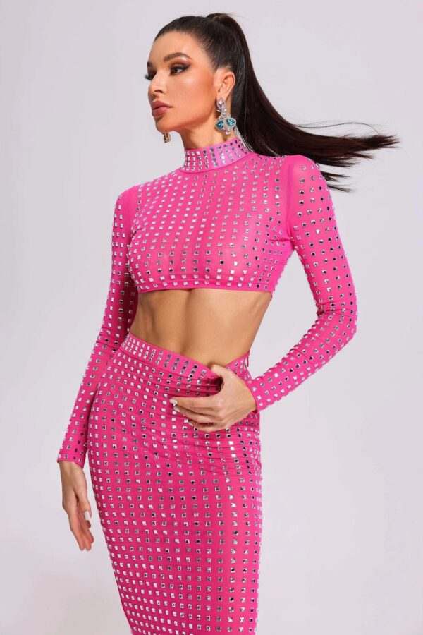elizabeth diamante mesh set 2