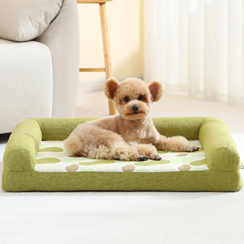 full support cozy orthopedic bolster dog sofa bed 1