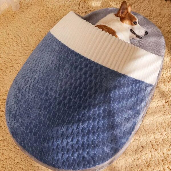 funny slipper styled semi enclosed dog & cat bed 3