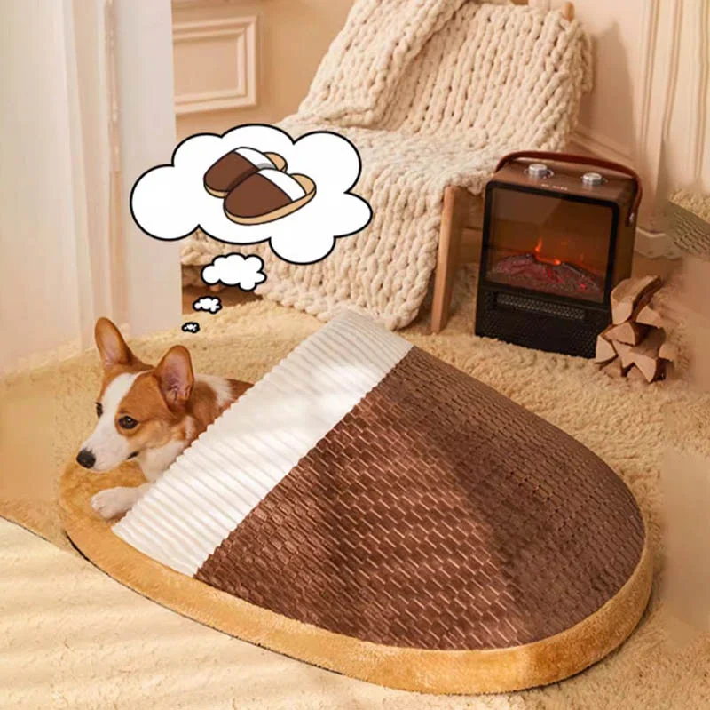 funny slipper styled semi enclosed dog & cat bed 66 funny slipper styled semi enclosed dog & cat bed 66