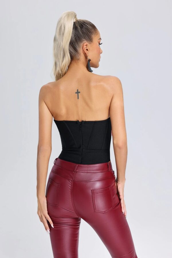 kiyami flowers bandage bodysuit 3