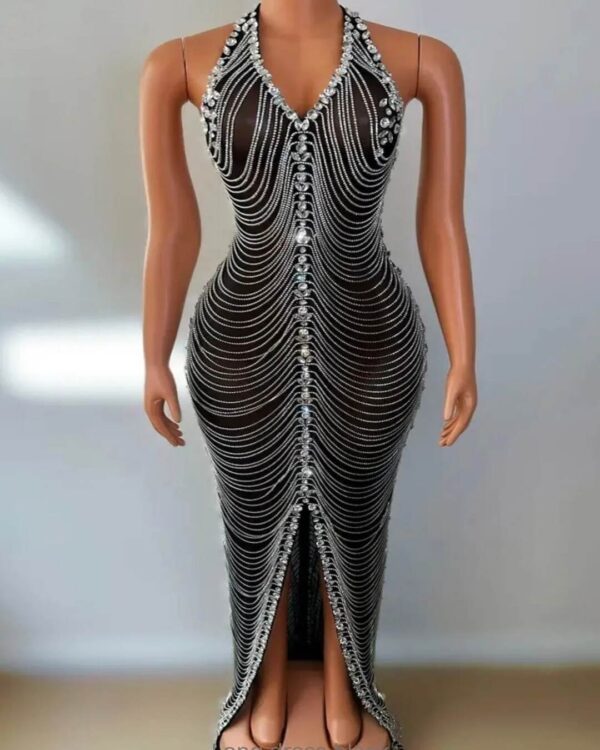 maribel crystal fringe gown 6