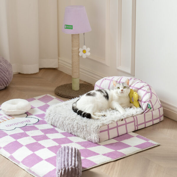 plush sweet sleeping pet bed 2