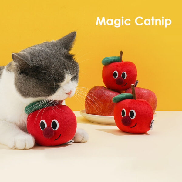 red apple silvervine cat toy 4