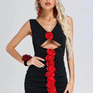 rosita flowers cutout mini dress 1