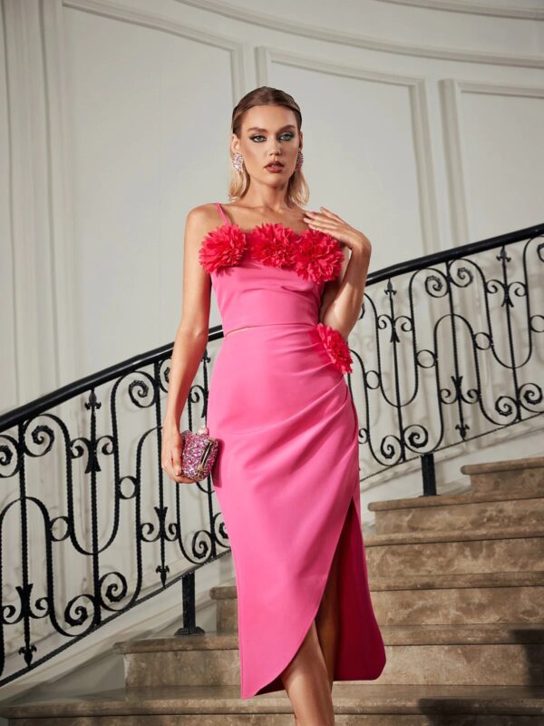 silene spaghetti flower tulip skirt set 2