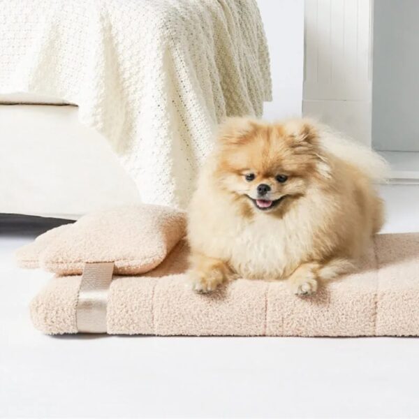 soft tatami mat pet lounger bed with pillow 7