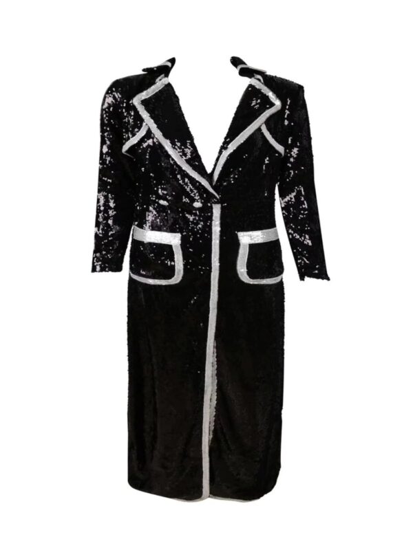 tahira sequin blazer maxi dress 6