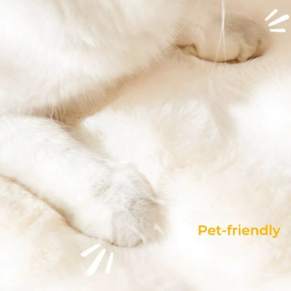 ultra soft fluffy plush non slip rug pet mat2