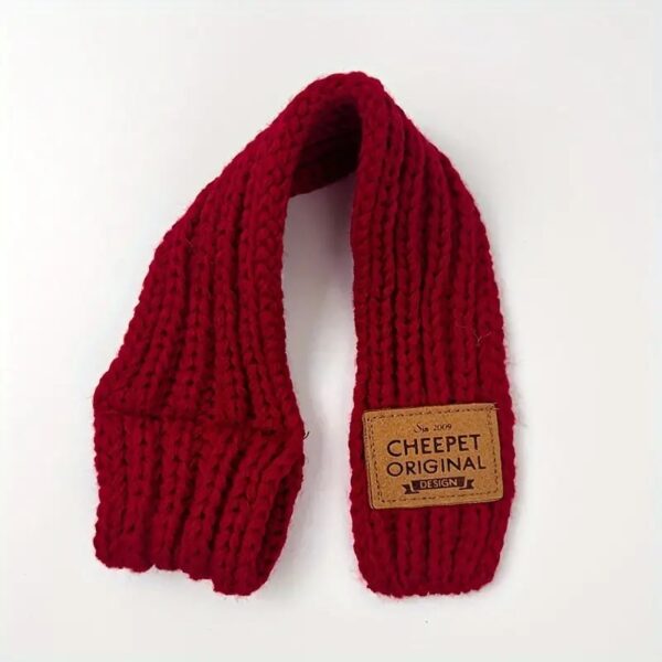 warm winter knitted pet scarf 6