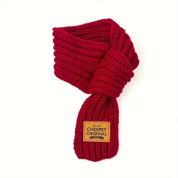 warm winter knitted pet scarf 7