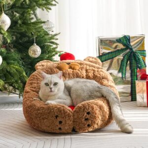 apple bear hug cat bed 2