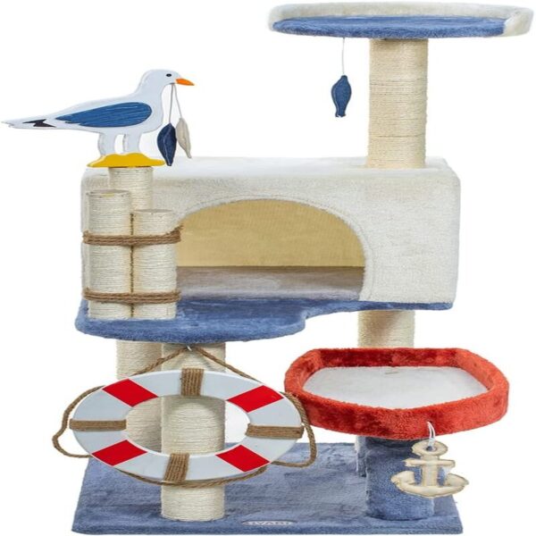 boat buoy novelty seagull cat tree tower 2