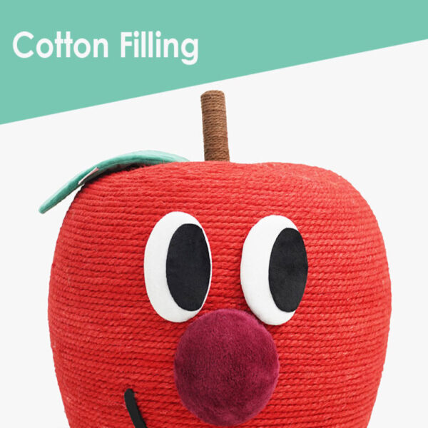 large red apple cat scratching post 9