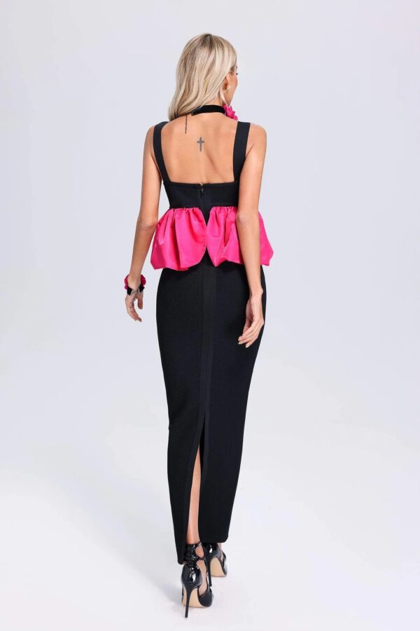 madeleine halter bandage maxi dress 3