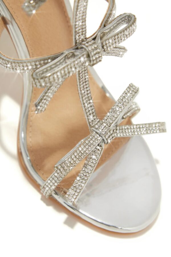party season – embellished high heels in silver 4