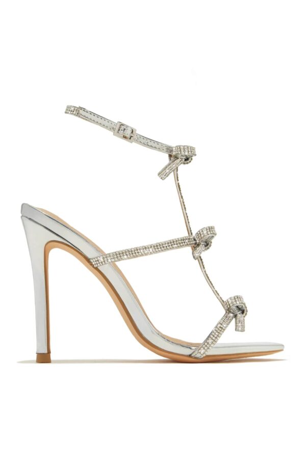 party season – embellished high heels in silver 6