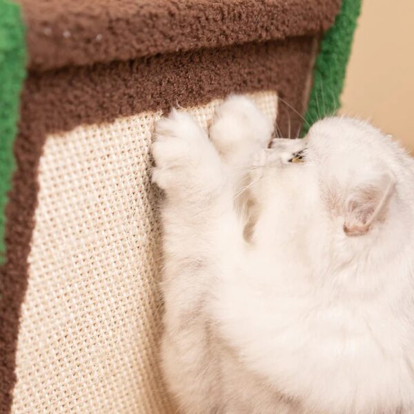 cozy green radio cat house 14