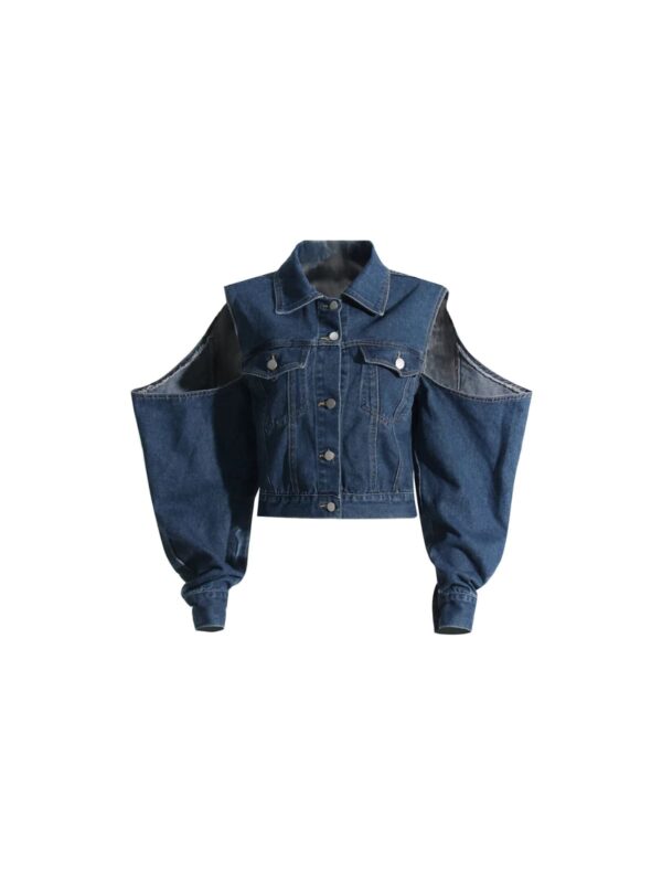 hephzibah button cutout denim pants set 5