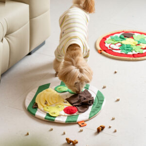 interactive dog treat pizza snuffle mat 1 interactive dog treat pizza snuffle mat 1
