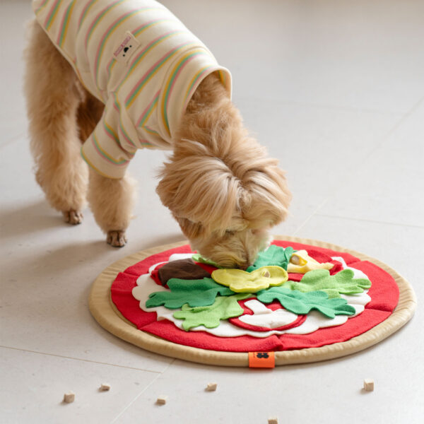 interactive dog treat pizza snuffle mat 2