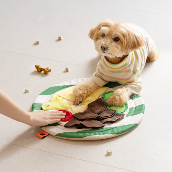 interactive dog treat pizza snuffle mat 5