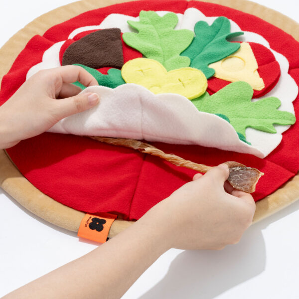 interactive dog treat pizza snuffle mat 8