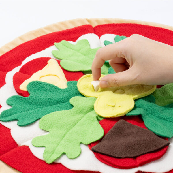 interactive dog treat pizza snuffle mat 9