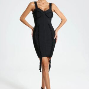 marion lace bandage mini dress 11