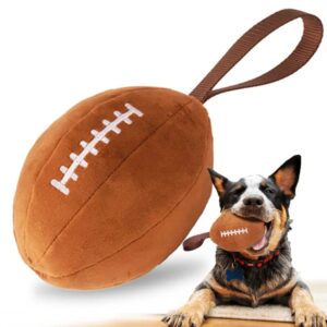 rugby ball plush sound interactive dog toy 1