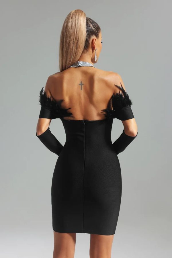 angela v neck mini bandage dress 13