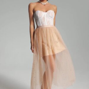 lynda lace glitter mesh midi dress 11