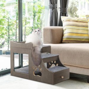 pet bunk bed with stairs 111
