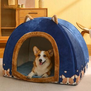 warm winter large space dog house 11