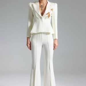 corinna sequins embellished blazer set 11