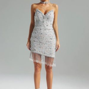 courtney lace tassel midi dress 11