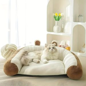 cute bear shaped soft removable & washable pet sofa bed 11 cute bear shaped soft removable & washable pet sofa bed 11